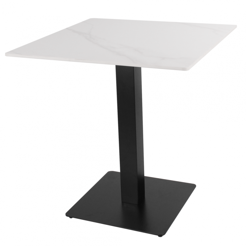 Tavolo bar e ristoranti effetto marmo 80x80 cm uso interno e esterno