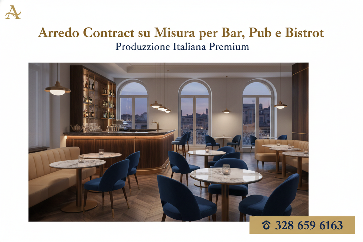 Arredo Contract su Misura per Bar, Pub e Bistrot: Qualità Made in Italy