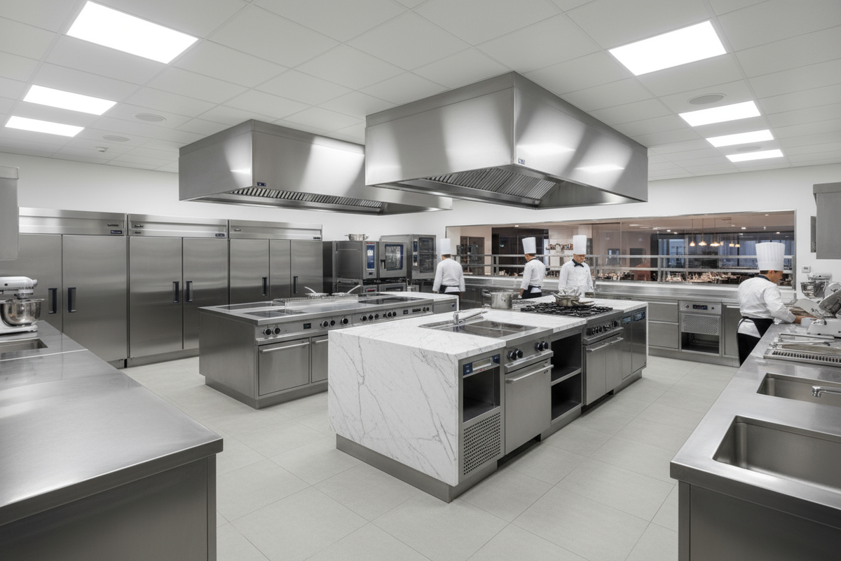 Cucine Professionali in Acciaio: Durabilità e Igiene per la Ristorazione di Qualità