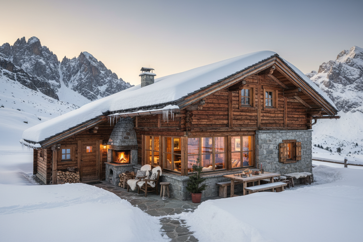 Arredare in Montagna: Case, Ville, Baite e Rifugi