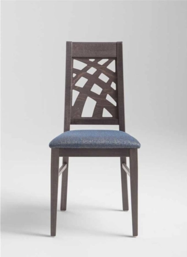 Sedie Palermo in Legno Massello con Seduta Imbottita per Pub e Ristorante