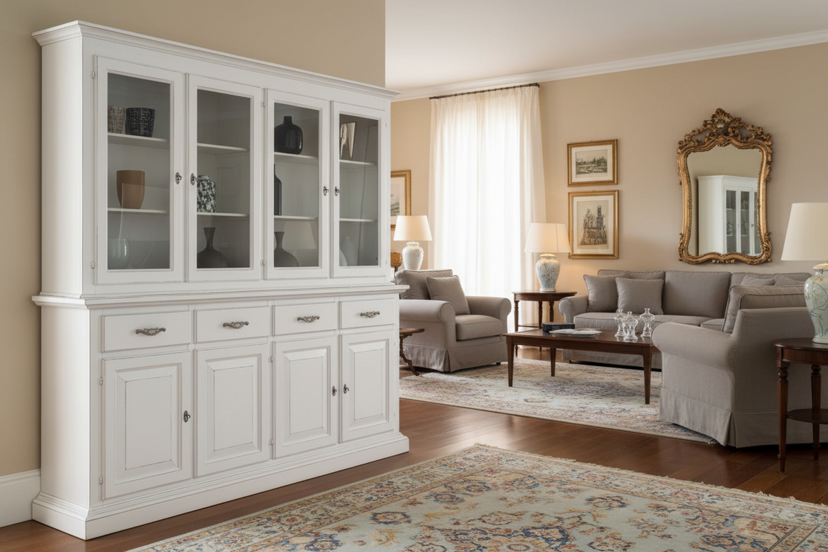 Cristalliere, Credenze e Mobili in Legno Massello: Eleganza Made in Italy - Compra Subito!