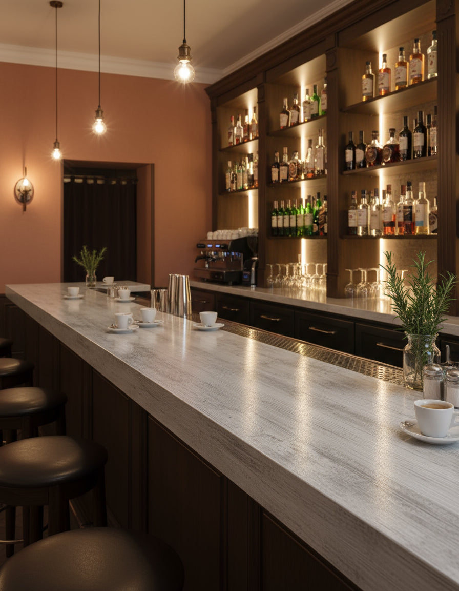 Banconi bar e retrobanchi proposti da Evento Design