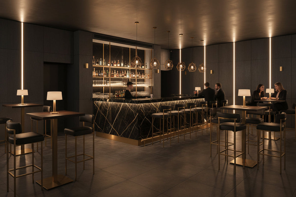 Hotel di lusso e bar di design: progettazione, realizzazione e restauro chiavi in mano — Evento Design