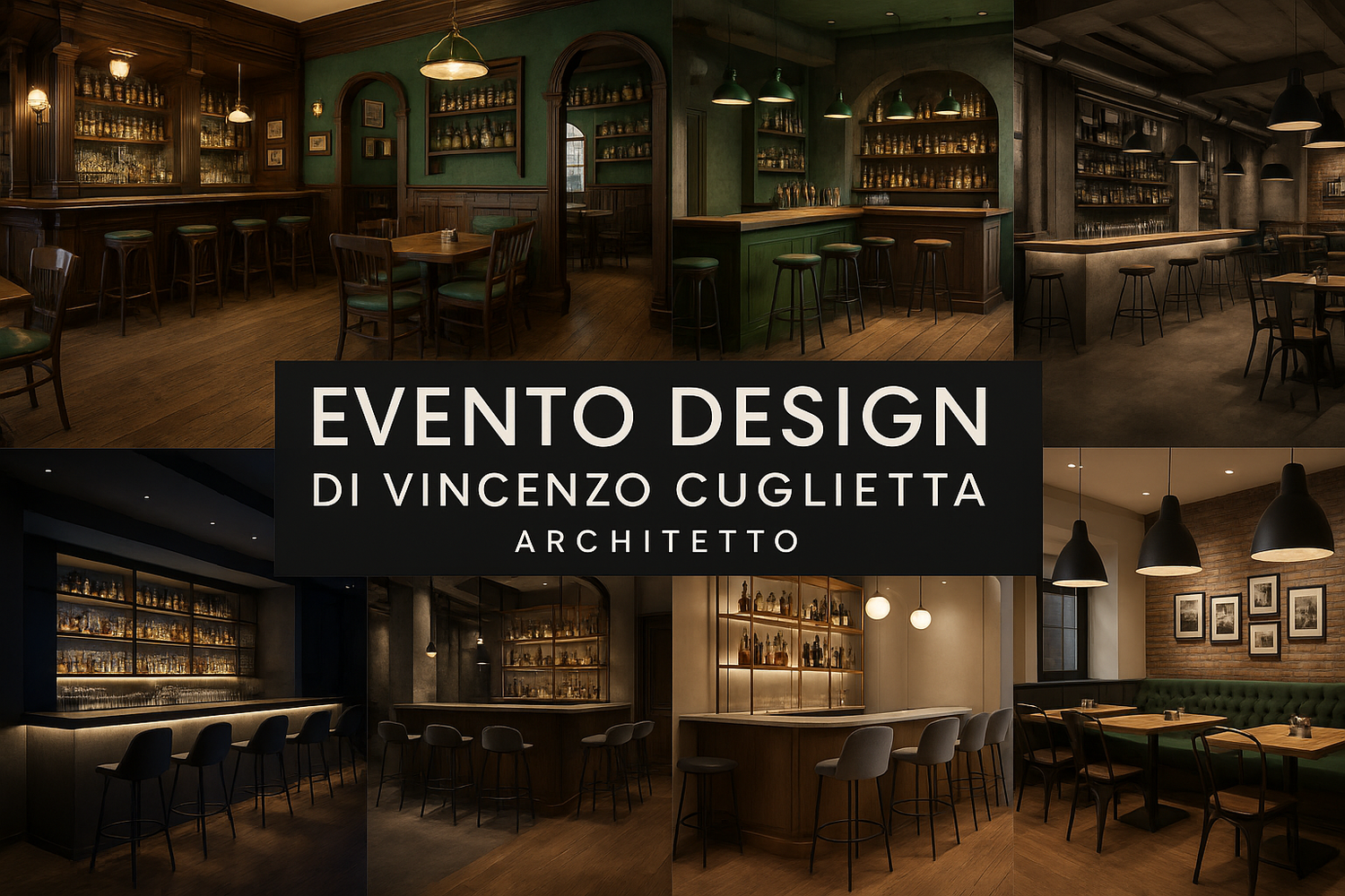 Evento design propone:Stile Inglese- Stile Irlandese- Stile Industrial -Night Club- Bar Ristopub- Bistrot