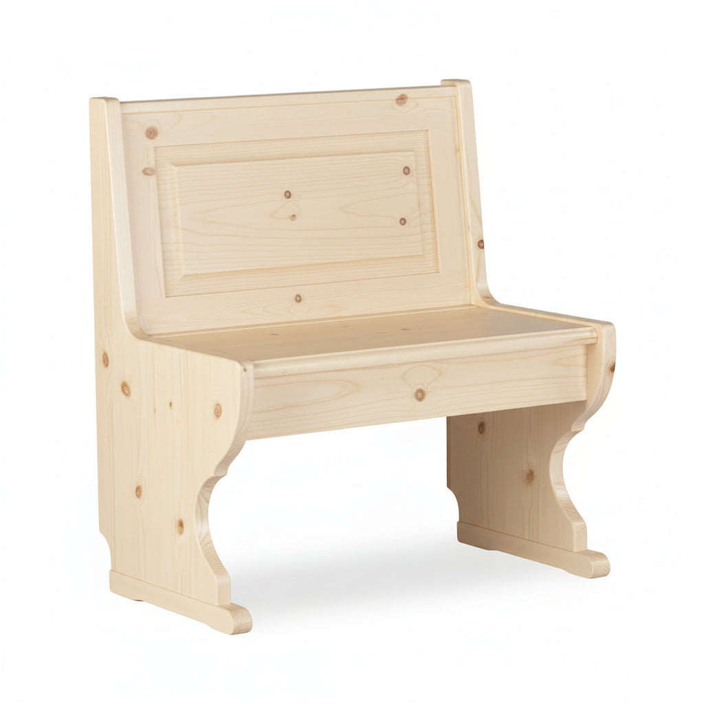 Panca in Legno Massello di Pino con Contenitore – Componibile