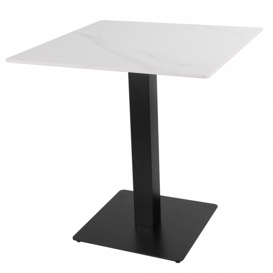 Tavolo bar e ristoranti effetto marmo 80x80 cm uso interno e esterno