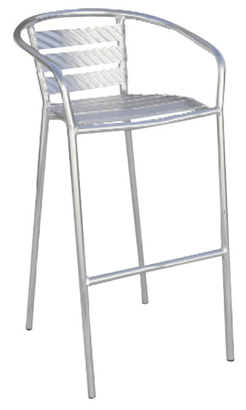 Sgabello Bar in Alluminio 53x52x100cm Siena