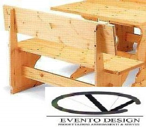 Set Panca Legno per Pub da 130cm - Arredi Irish Pub Professionali