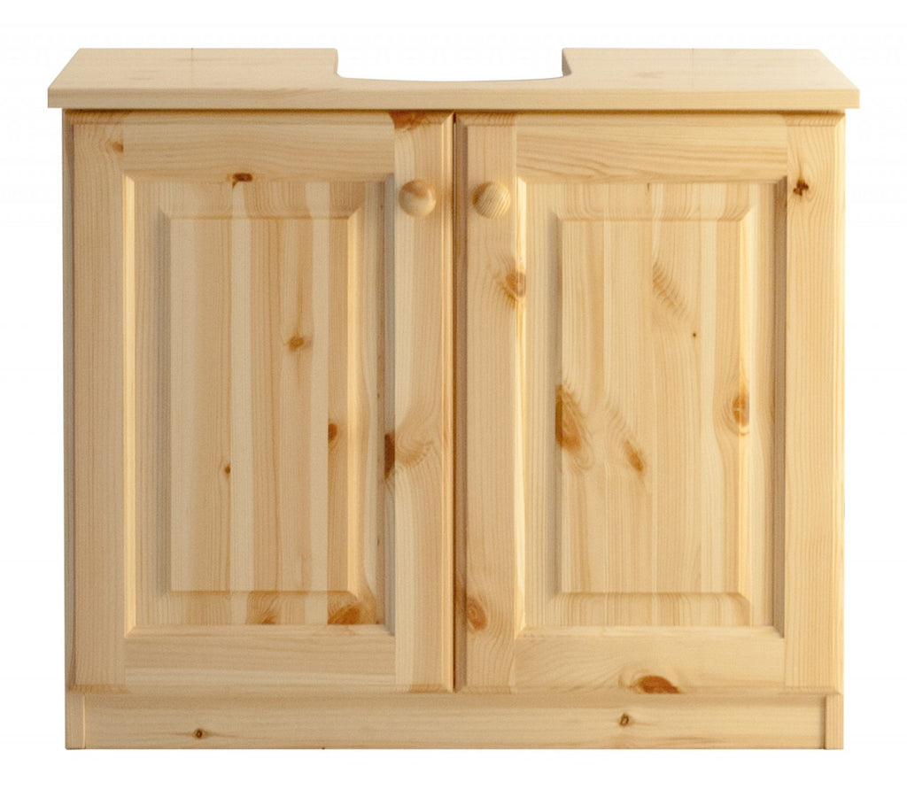 Mobile sotto lavabo in legno pino grezzo