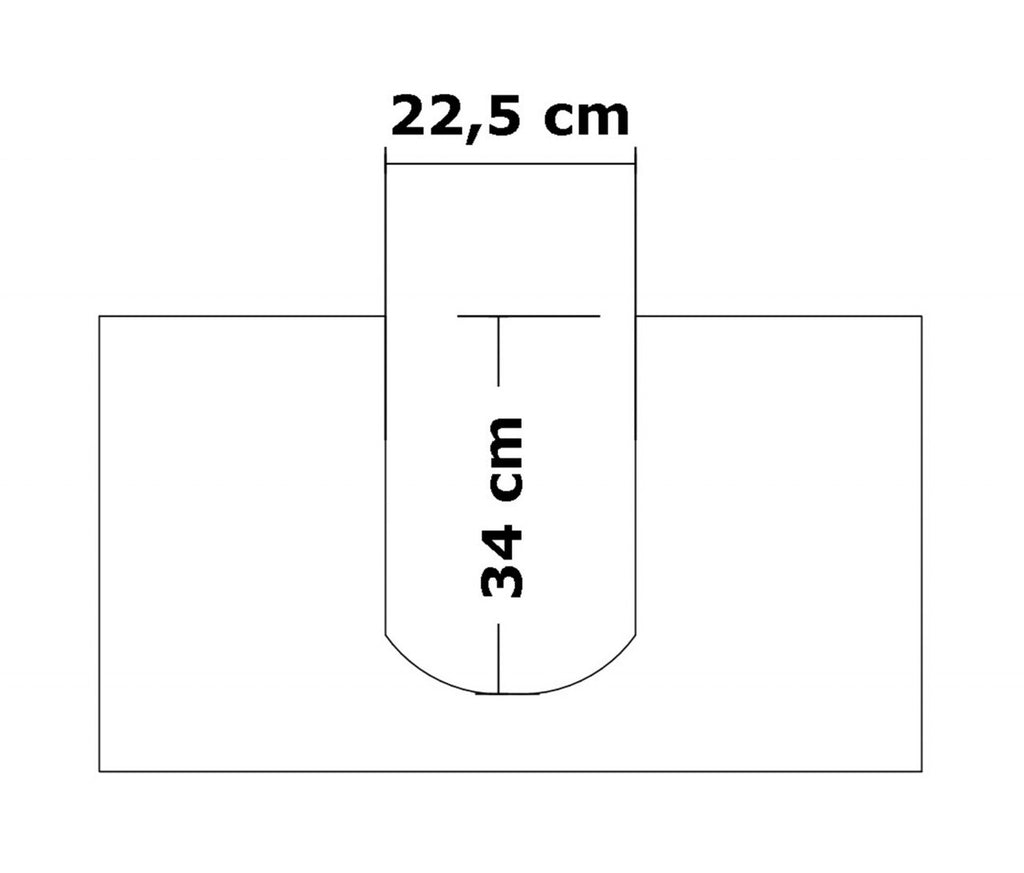 Mobile sotto lavabo in legno pino grezzo