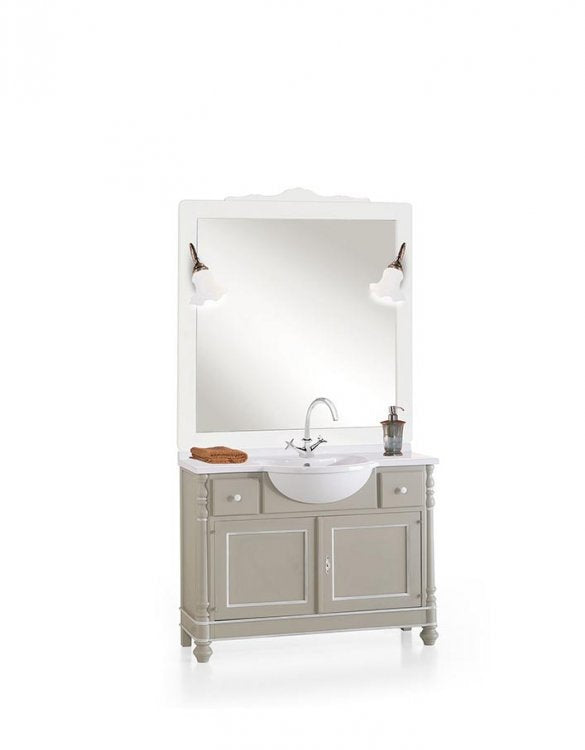 Mobile bagno a 2 porte e 2 cassetti