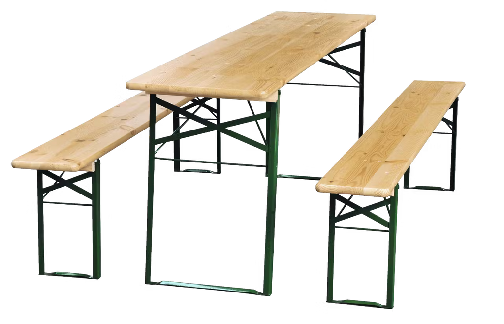 Set da Banchetto 3 Pezzi - Pino e Acciaio