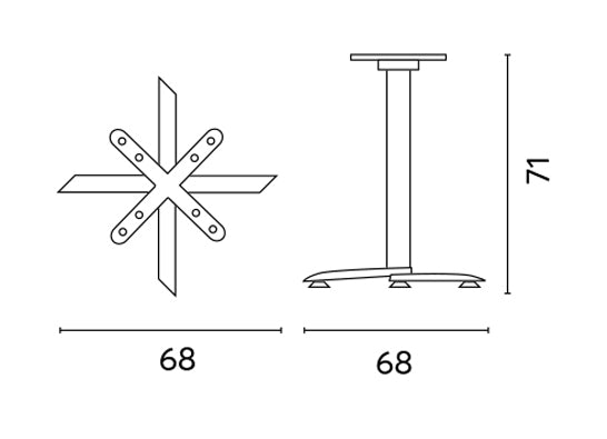 BASAMENTO PIEGHEVOLE IN ALLUMINIO