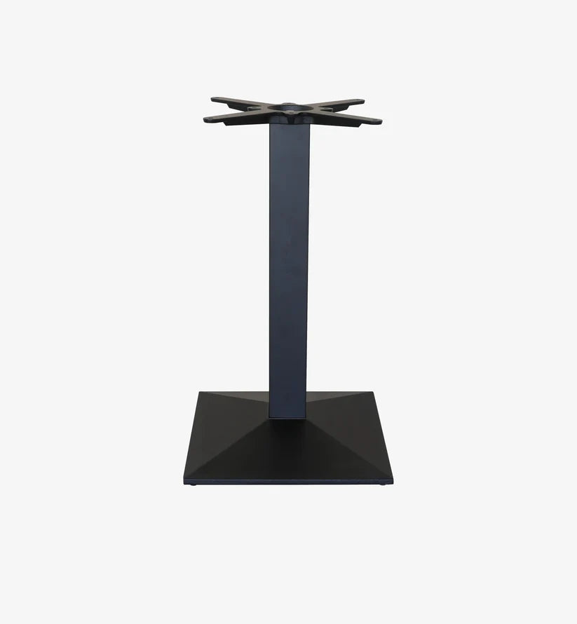 Base centrale in ghisa, verniciata nero