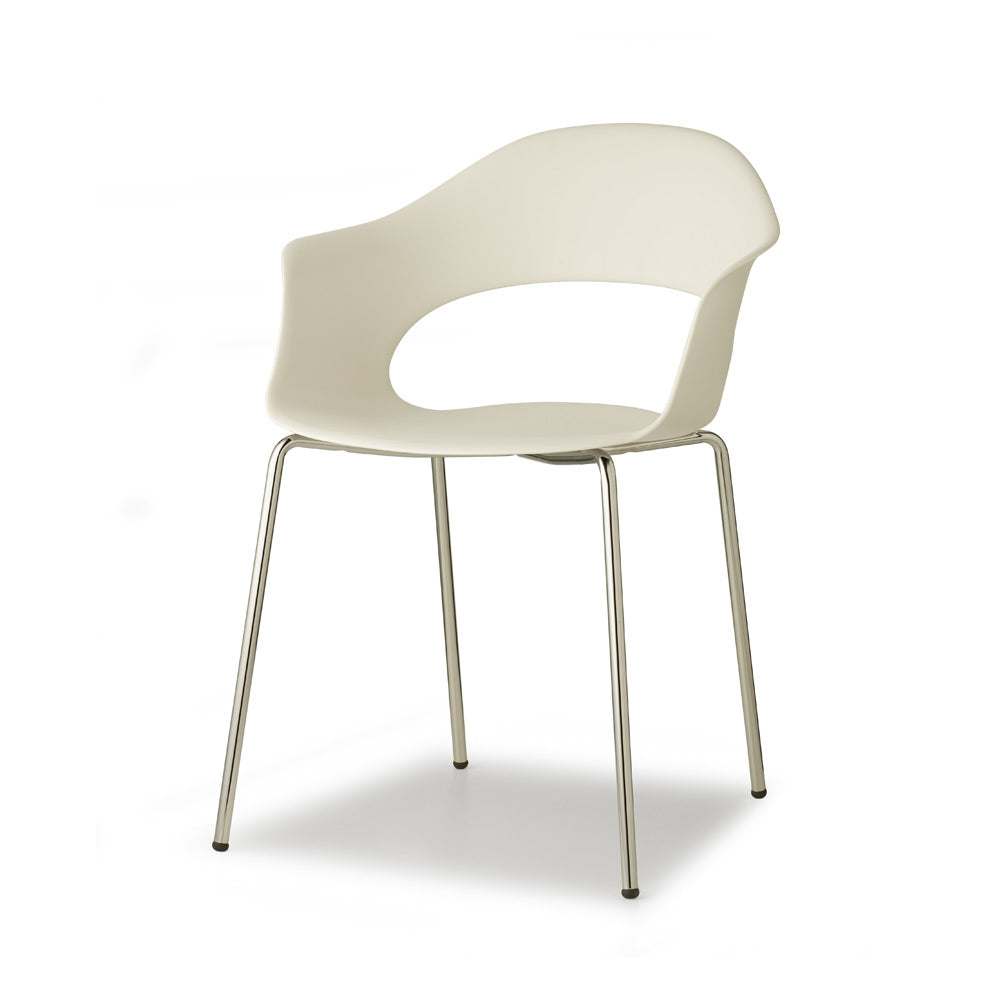 Poltroncina Lady B Telaio a 4 Gambe (eff. Cromato, Nichel Nero Lucido, Ottone Satinato)&nbsp; in Acciaio Tecnopolimero – Scab Design
