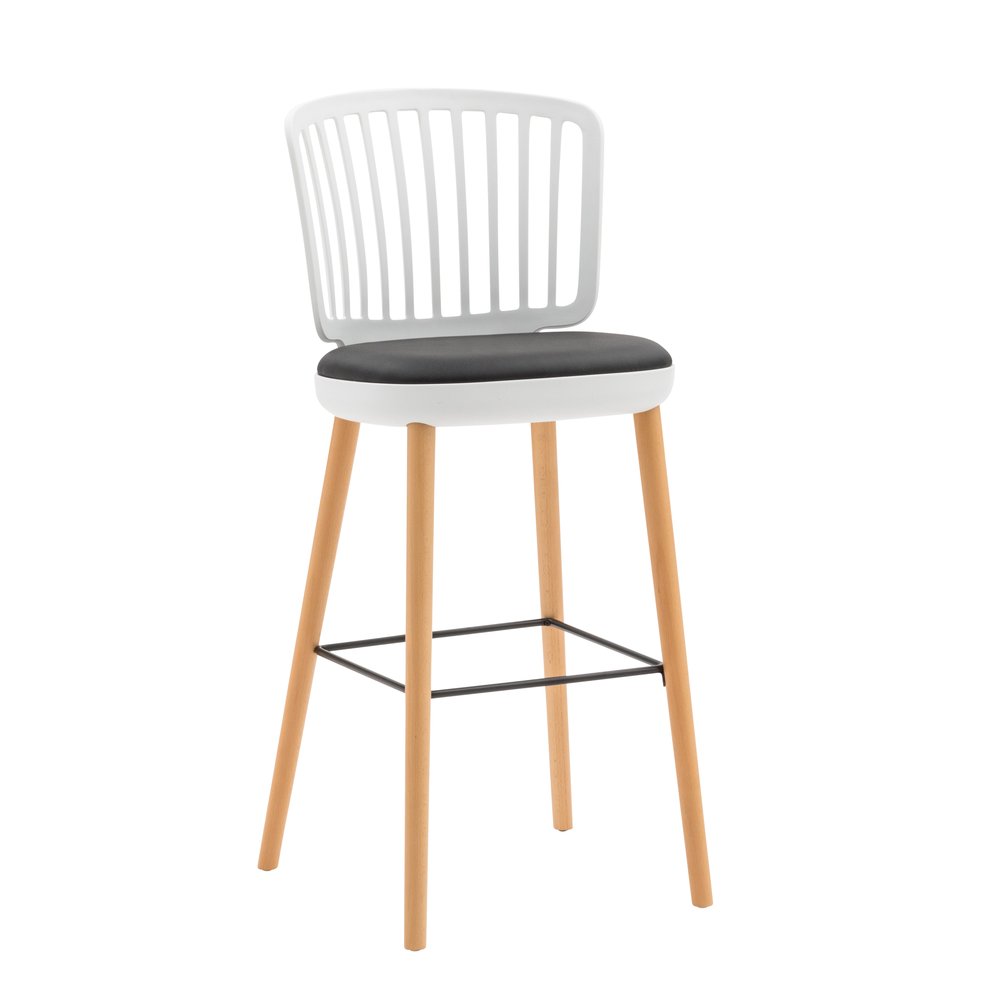 Sgabello alto TRENTO bianco