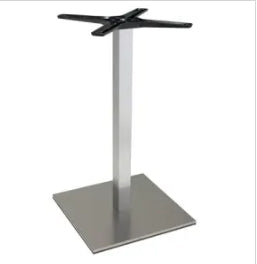 base tavolo satinato per piano tavolo max 80x80 o 90x90