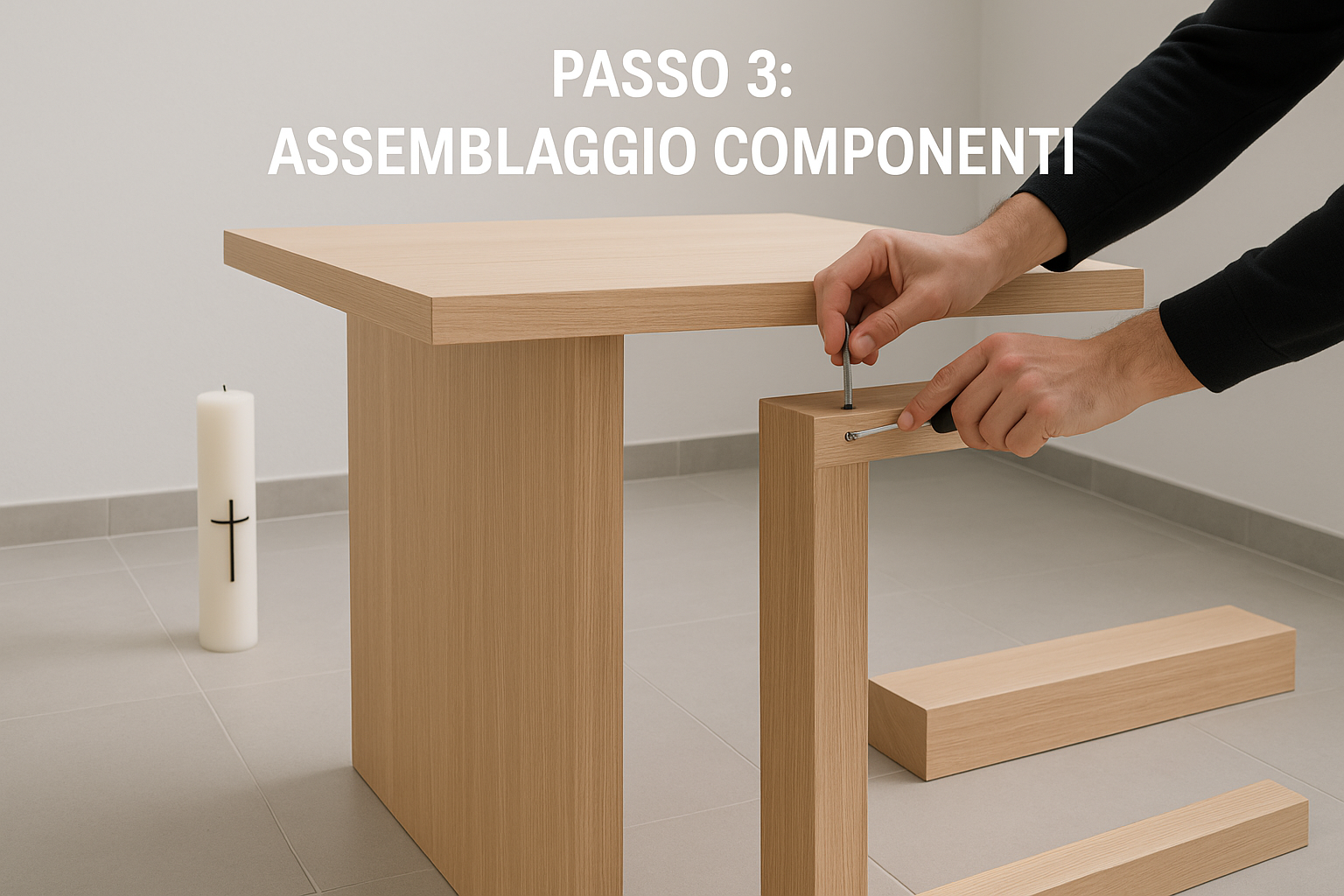 Assemblaggio degli arredi