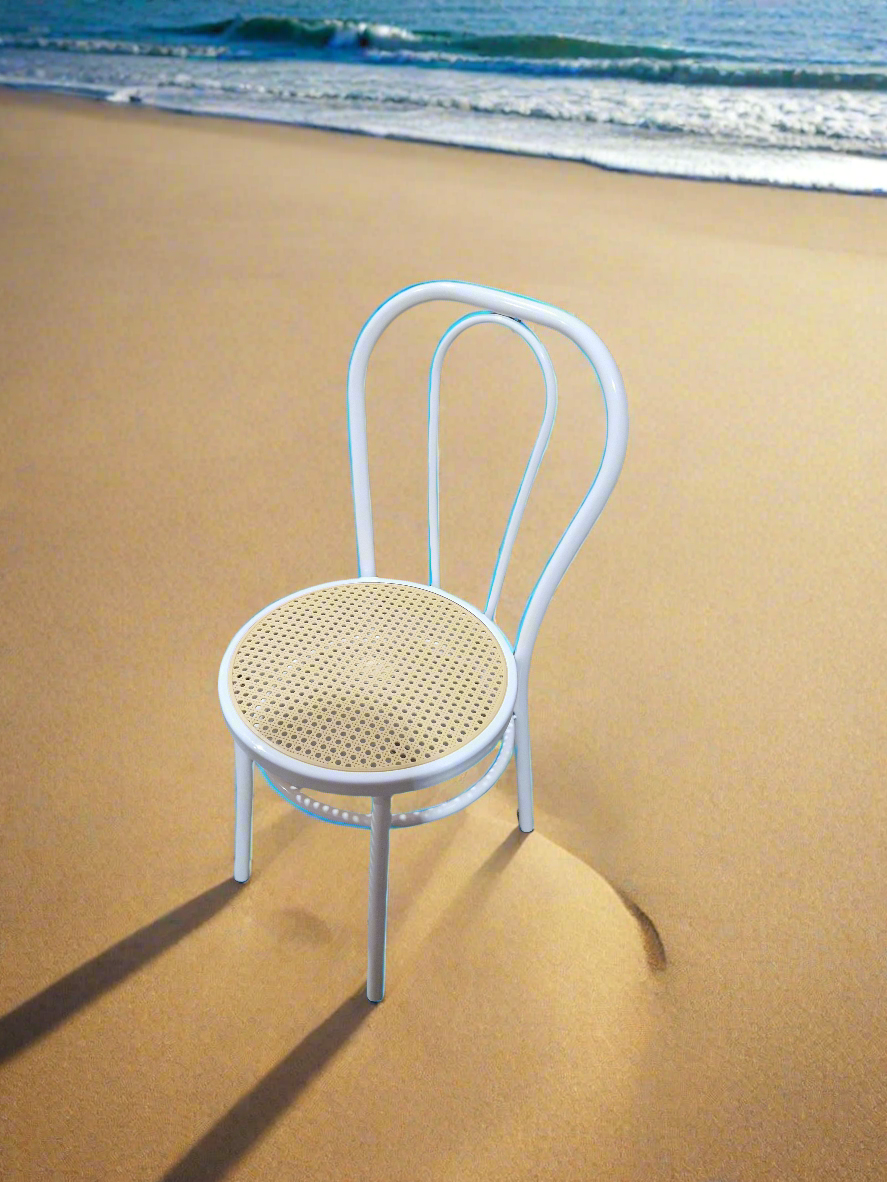 Sedia bistrot sedile finta paglia viennese per arredo bar