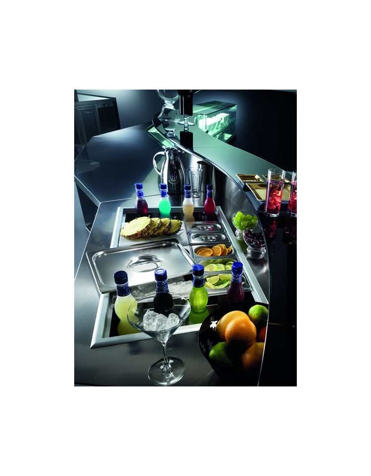 Banco postazione cocktail per bar - Modulo semilavorato - cm 125x70x113h