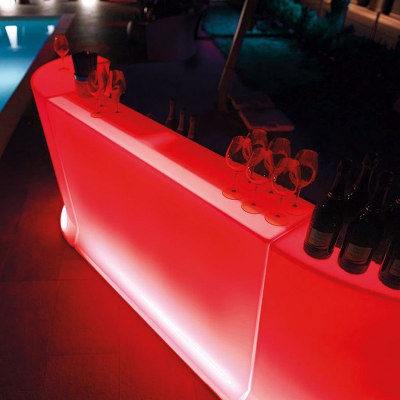 Mobile Bar Luminoso LED per Cocktail Bar - Design Moderno | Evento Design