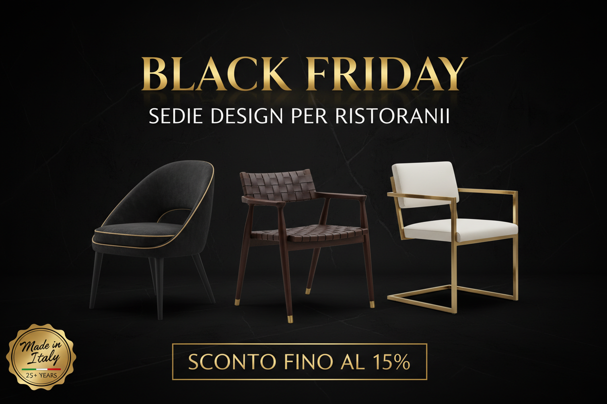 Banner Black Friday Sedie Design 15%