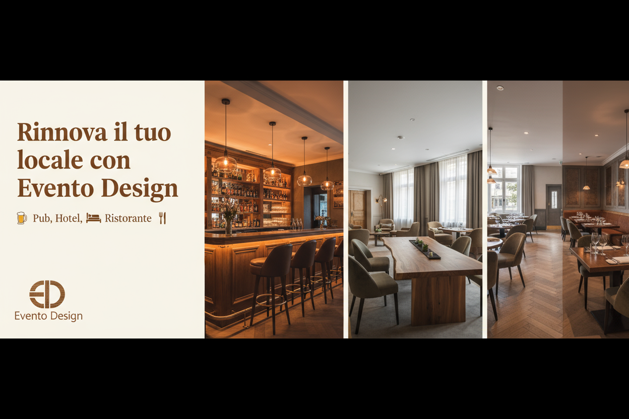 Banner Rinnova il tuo locale con Evento Design