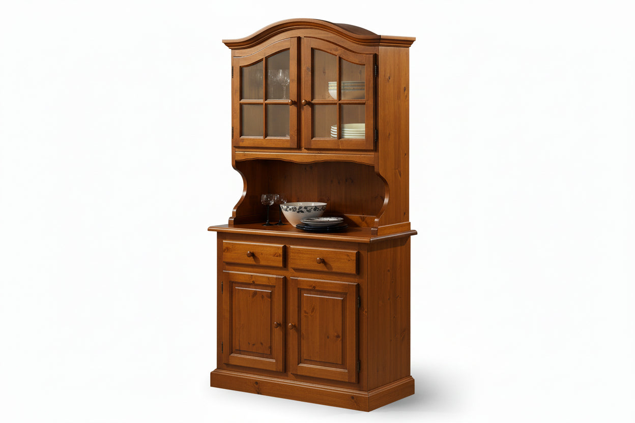 Credenza Rustica in Legno di Pino Granda 2 Ante - Arredo Contract Montagna