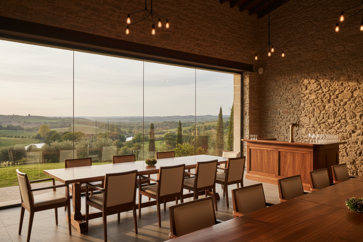 Dining room con vista panoramica