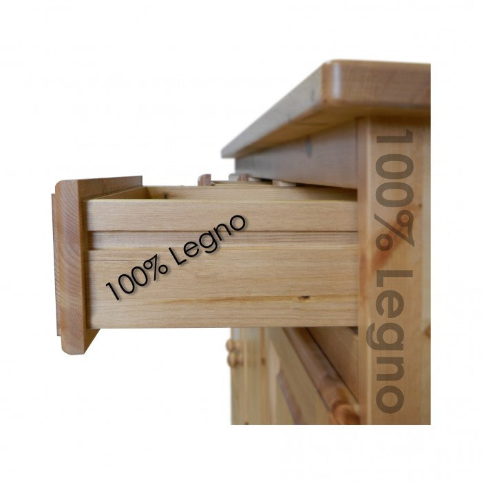 Credenza  BASSA in pino  2 Porte