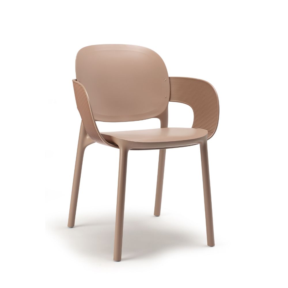 Sedia Scab Hug con Braccioli - Design Sostenibile Riciclato Avvolgente