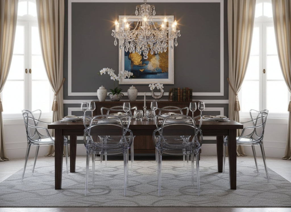 Poltrona trasparente da bar