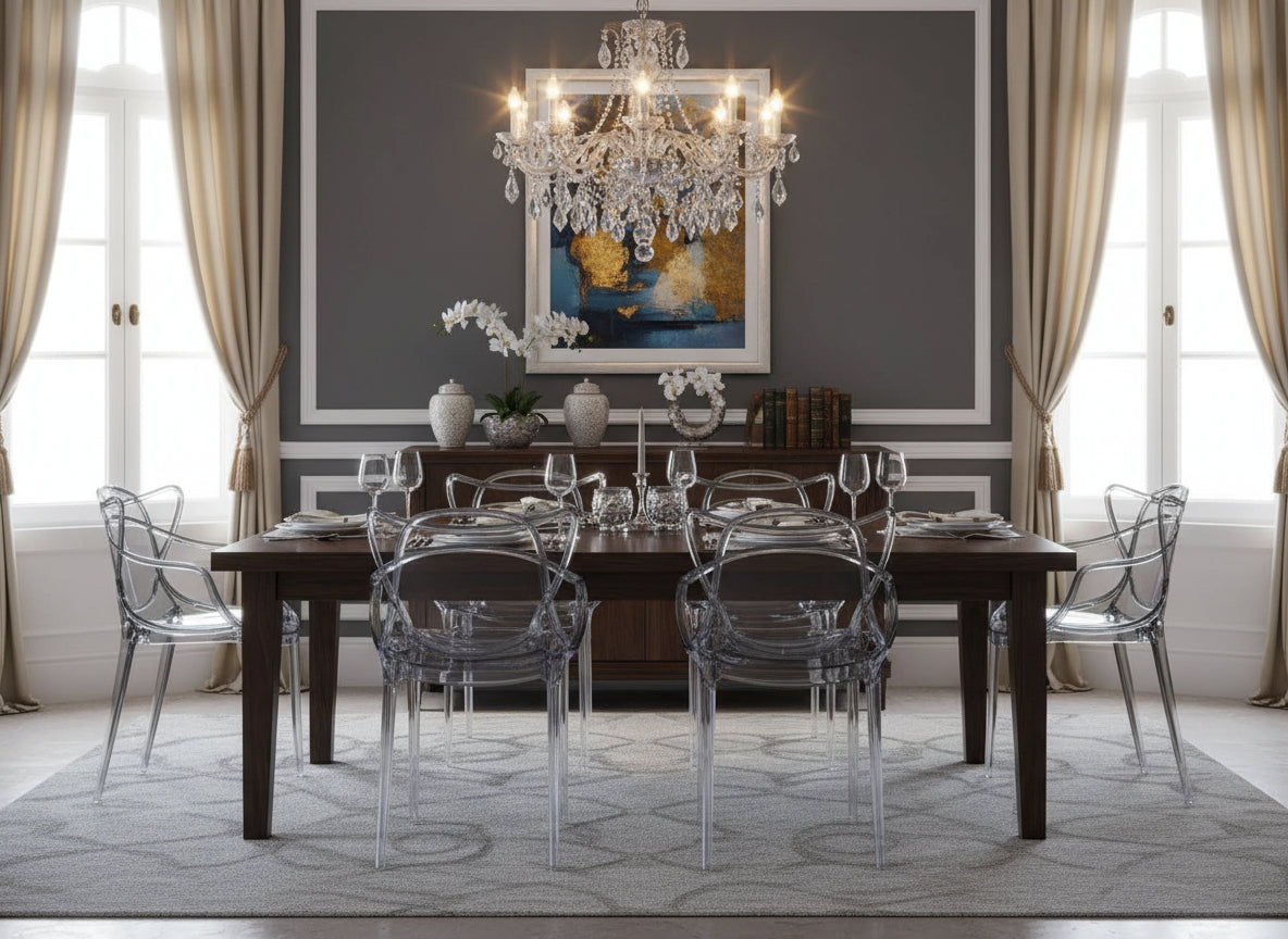 Poltrona trasparente da bar