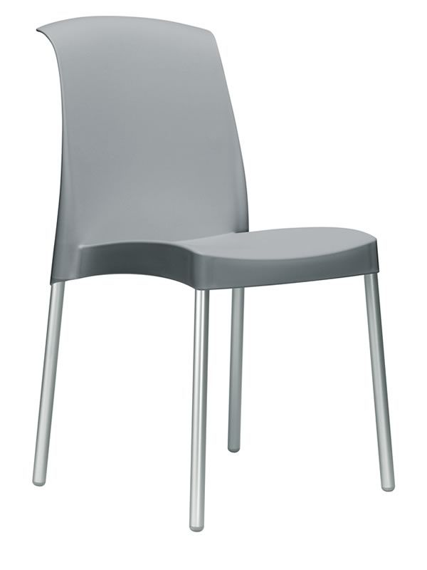 Sedia Scab Jenny - Alluminio Anodizzato e Tecnopolimero Impilabile