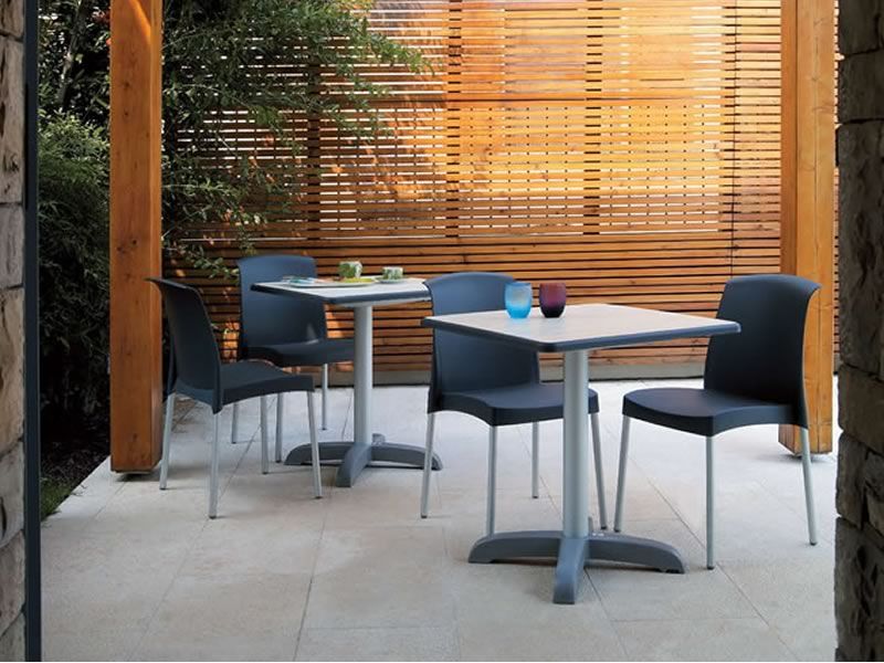 Sedia Scab Jenny - Alluminio Anodizzato e Tecnopolimero Impilabile