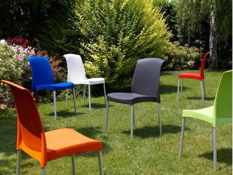 Sedia Scab Jenny - Alluminio Anodizzato e Tecnopolimero Impilabile