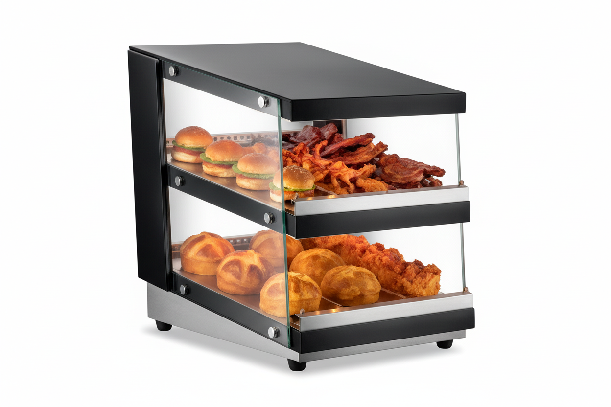 Vetrina Calda 126L - Temperatura Regolabile 30-90°C