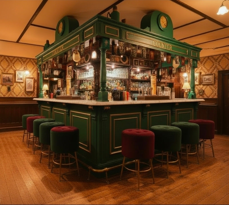 Bancone Bar Stile Rétro