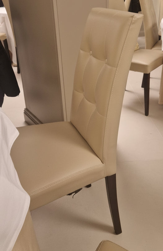 Sedia Contract Ecopelle per Ristorante Pizzeria Pub - Modello Trento Made in Italy