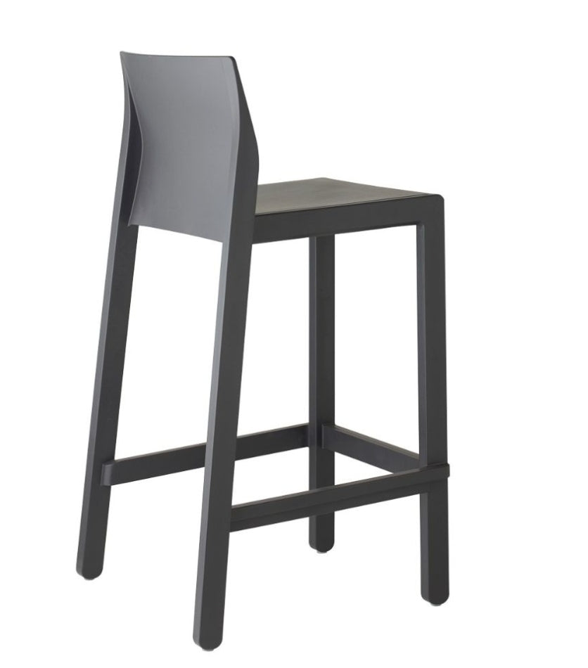 Scab Design Kate colore nero - Sgabello in Tecnopolimero Impilabile