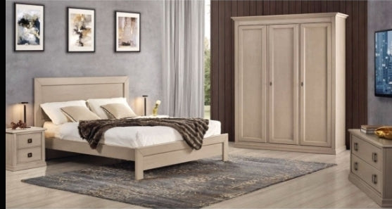 Camera da letto in pioppo cenere - Set completo