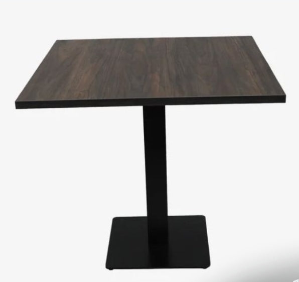 Tavolo da Ristorante Melaminico Nobilitato Noce bruciato Scuro 80x80x2.5