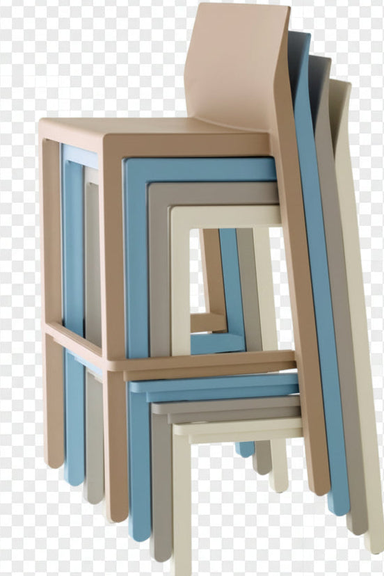 Sgabello kate colore bianco