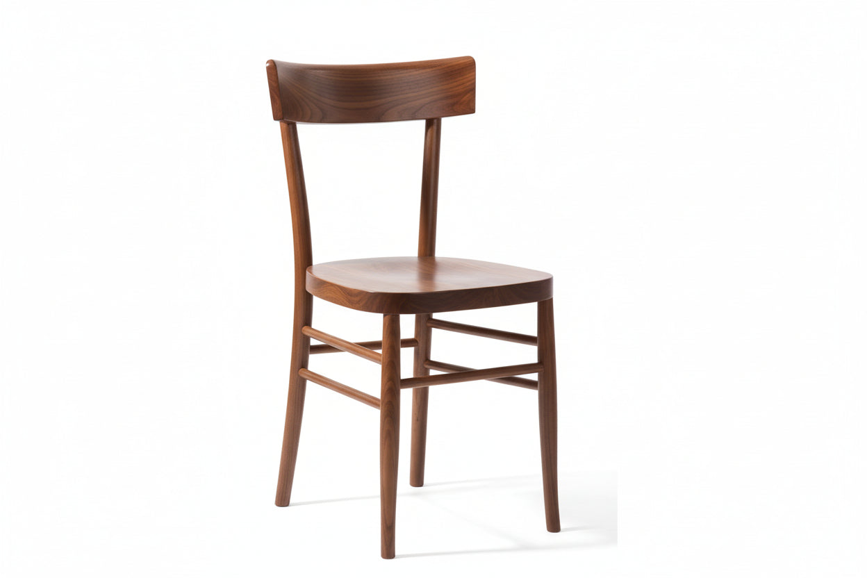 Sedia Milano in Legno Curvato Stile Anni '50