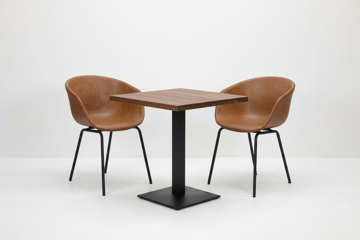 Sedia moderna per ristorante Metallo Ecopelle Cammello