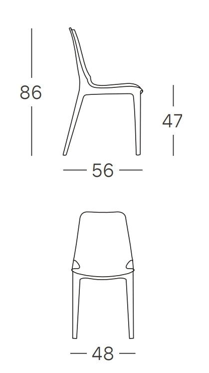 Sedia con braccioli in plastica colorata da giardino colore lino
Ginevra P