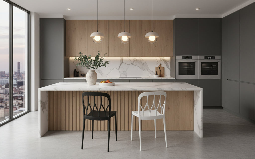 Sedie polipropilene da esterni da interni per pizzeria