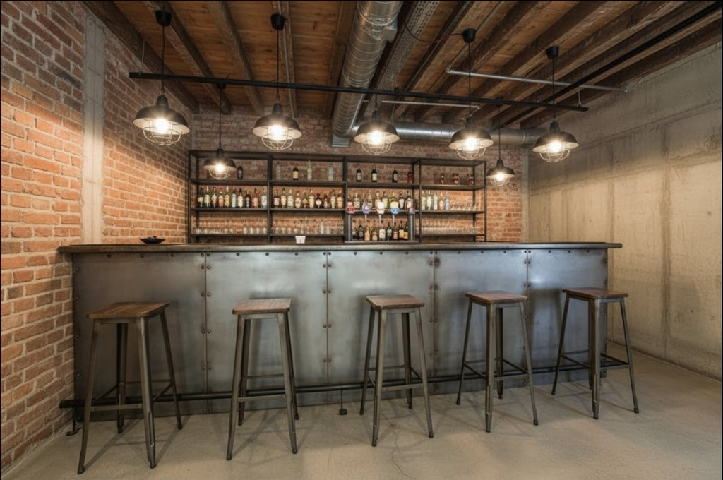 Produzione Banchi Bar - Banconi Bar su misura industriale,irish pub, vintage