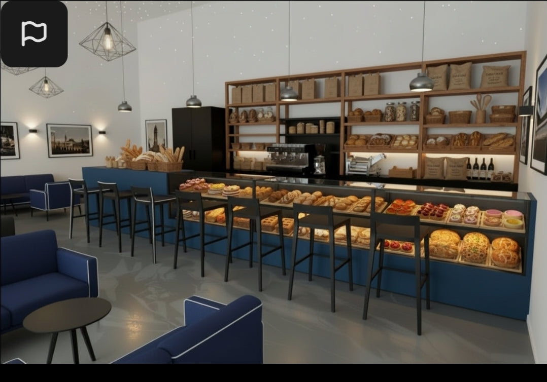 Bancone Realizzati artigianalmente per  bar bistrot